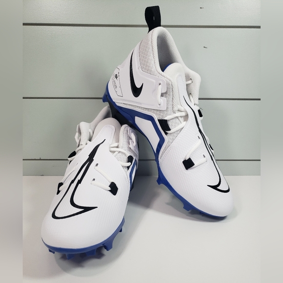 Nike Alpha Menace Pro 3 White Game Royal Blue CT6649-101 Football cleats Men 10 - Picture 3 of 11
